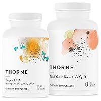 Super EPA and Red Yeast Rice & CoQ10 Bundle - Supports Cardiovascluar, Joints, Brain, and Skin Health - 90 to 120 Servings