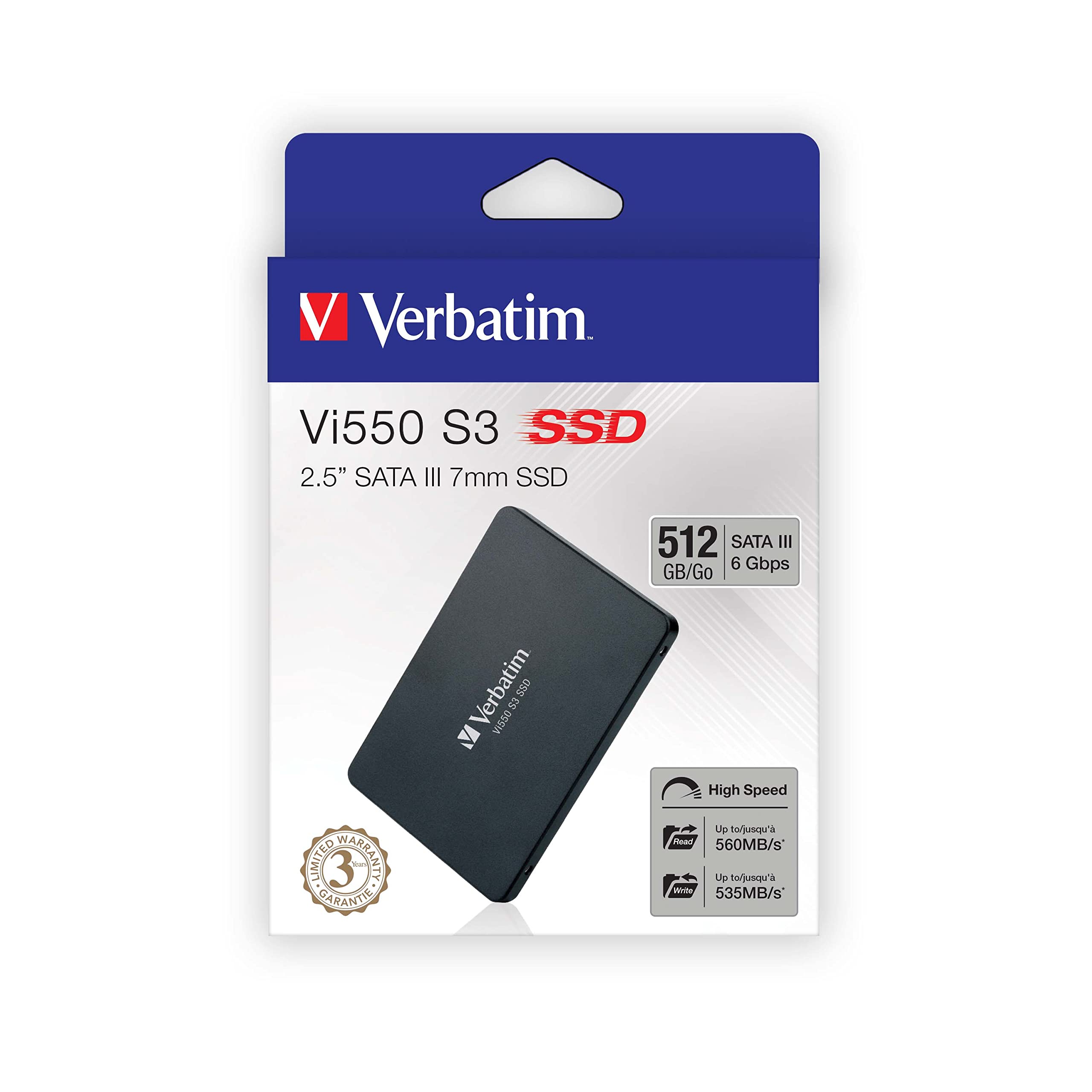 Verbatim 512GB VI550 SATA III 2.5” Internal SSD