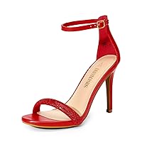 DREAM PAIRS Women's Open Toe High Heels Stiletto Heeled Sandals Sexy Dressy Shoes