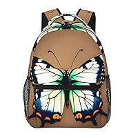 Laptop Backpack for Men Women Lightweight Backpack Cute little butterfly Casual Daypack with Bottle Side Pockets