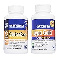 Enzymedica Lypo Gold, 120 Capsules GlutenEase, 120 Capsules