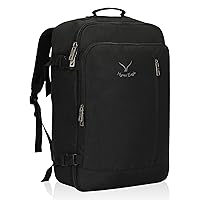 Hynes Eagle Carry on Backpack 38L Large Travel Backpack for Women Flight Approved Weekender Bag Laptop Backpack Men 15 inches Black 2023
