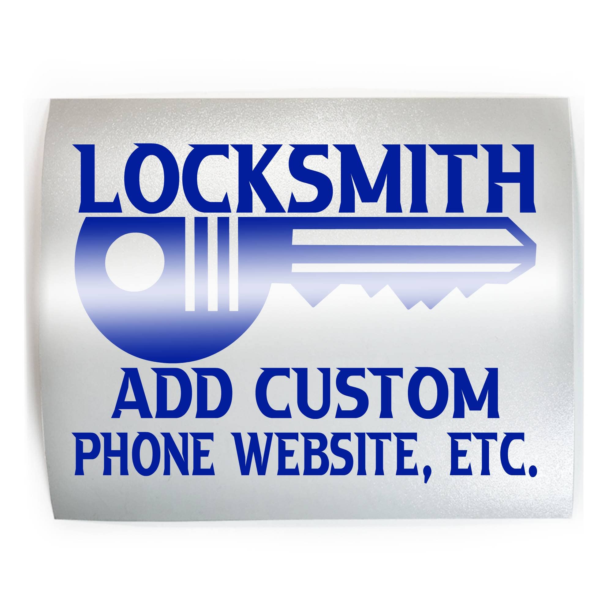 LOCKSMITH Custom Text - PICK COLOR & SIZE - Business Mobile Vinyl Decal Sticker E