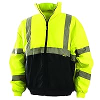 mens Standard protective work jackets, Yellow, Large US