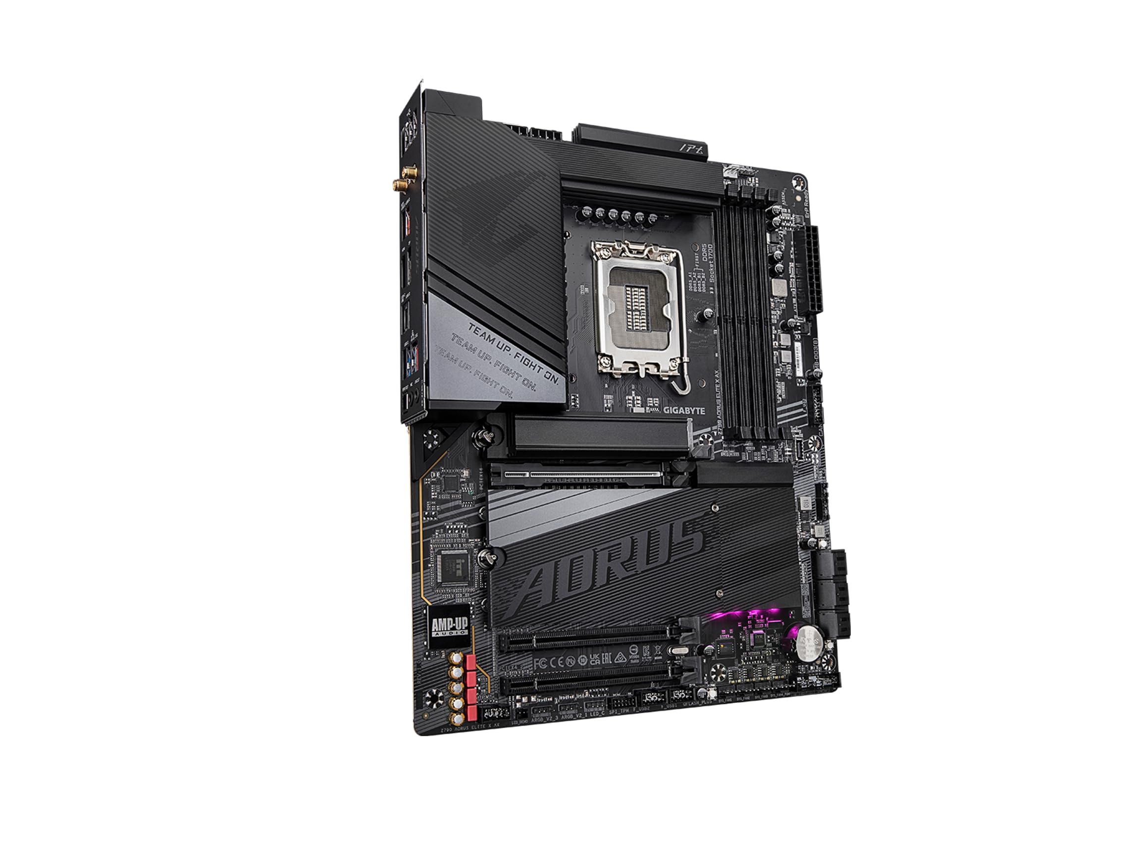 GIGABYTE Z790 AORUS Elite X AX (LGA 1700/ Intel/ Z790 X/ATX/ DDR5/ 4* M.2/ PCIe 5.0/ USB 3.2 Type-C/Wi-Fi 6E/ 2.5GbE LAN/Q-Flash Plus/EZ-Latch Plus/Motherboard)