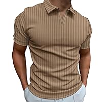 Shirts for Men,Sport Short Sleeve Polo Shirt Plus Size Solid Golf Blouse Outdoor Fashion T Shirt Tees Top