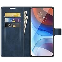 Motorola ThinkPhone Case Wallet with Card Holder, Full Body Shockproof Stand Magnetic Book Folio Flip Leather Case Cover for Motorola Moto ThinkPhone 5G Phone Case (Blue)