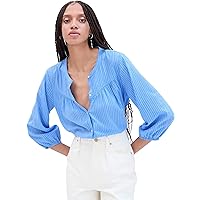 GAP Women's Long Sleeve Button Front Top Blouse Shirt