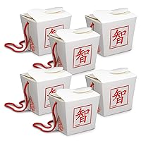 Asian Party Decoration, Asian Favor Boxes Pint 3 Inch x 3.5 Inch x 3.5 Inch, Pack 72