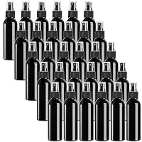 TOPZEA 30 Pack Black Empty Spray Bottles, 4oz Plastic Fine Mist Spraying Bottles Small Refillable Sprayer Liquid Containers Portable Misters with Cap Travel Bottle for Perfume, Cleaning, Essential Oil