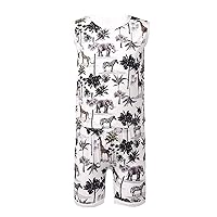 ACSUSS Infant Baby Boys Summer Clothes Sleeveless Cartoon Print Vest with Elastic Waistband Shorts