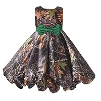 Camouflage Flower Girl Dresses Dance Pageant Wedding Guest Dress for Girls