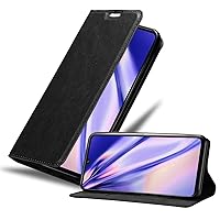 Book Case Compatible with Vivo V21 4G / 5G in Night Black - with Magnetic Closure, Stand Function and Card Slot - Wallet Etui Cover Pouch PU Leather Flip