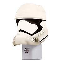 Star Wars Mini Stormtrooper LED Night Light, Collectors Edition, Plug-in, Dusk-to-Dawn Sensor, Disney, Ideal for Bedroom, Bathroom, Nursery, 44608