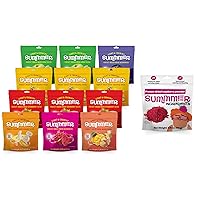 SUMMMER Bundle of 2 - A mix of 12 packs of Freeze-Dried Fruit and Freeze-Dried Raspberry Powder