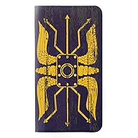 RW3546 Roman Shield Blue PU Leather Flip Case Cover for iPhone 13 Pro