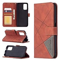 Ultra Slim Case Case for Xiaomi POCO M3 Multifunctional Wallet Mobile Phone Leather Case Premium PU Leather Case,Credit Card Holder Kickstand Function Folding Case Phone Back Cover ( Color : Brown )