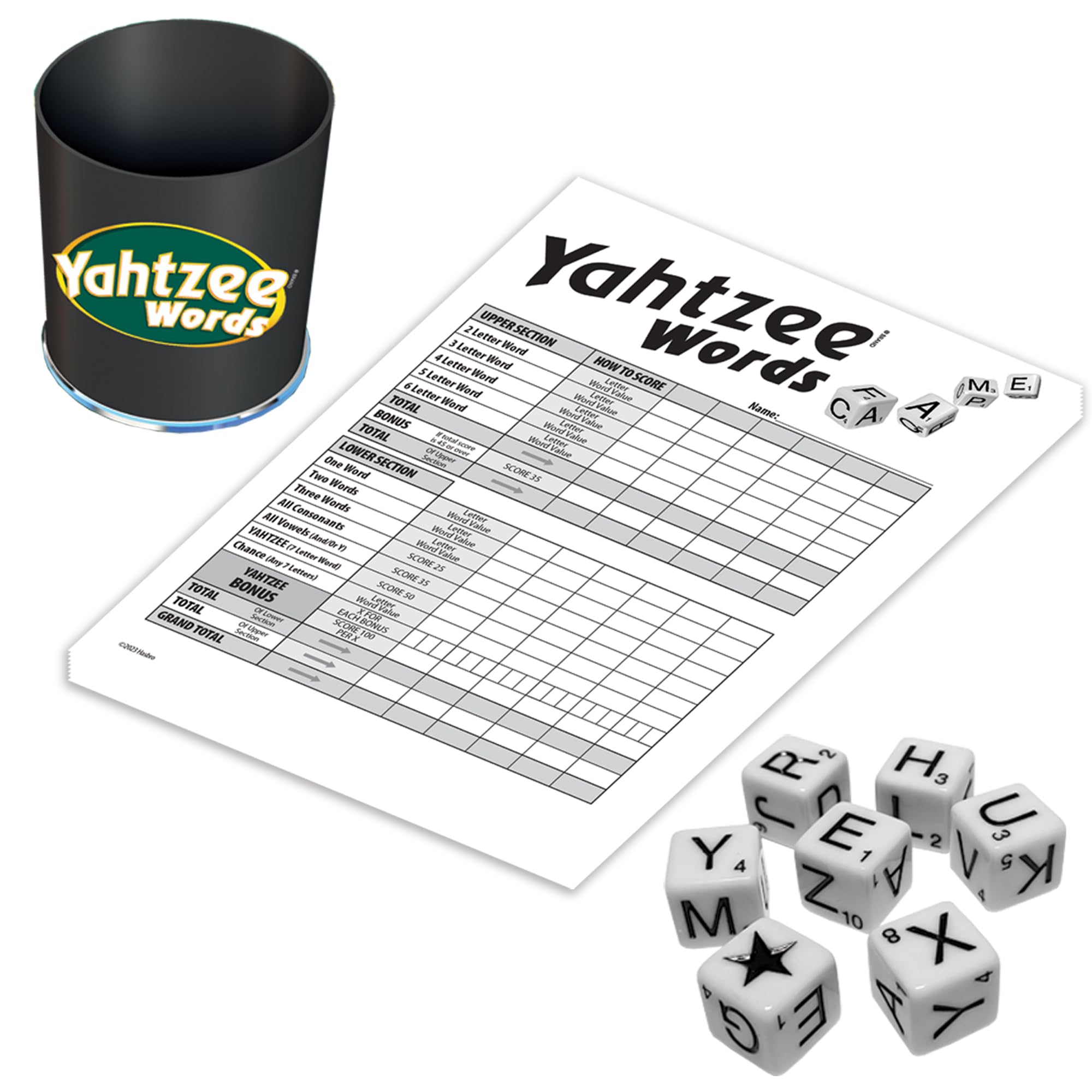 Winning Moves Games Yahtzee® Words Game | Ages 8+ | 2 or More Players (1252)