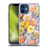 Head Case Designs Officially Licensed Micklyn Le Feuvre Collage of Flowers and Pattern Florals 2 Soft Gel Case Compatible with Apple iPhone 12 Mini and Compatible with MagSafe Accessories
