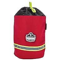 13081 Arsenal 5080L Fireman's SCBA Respirator Firefighter Mask Bag for air pack with Fleece Lining Red