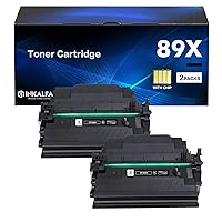 CF289X 89X Toner Cartridge Black with Chip High Yield 2 Pack Compatible Replacement for HP 89X CF289X 89A CF289A for HP Enterprise M507 M507n M507dn M507x MFP M528dn M528f M528c M528z M528 Printer Ink