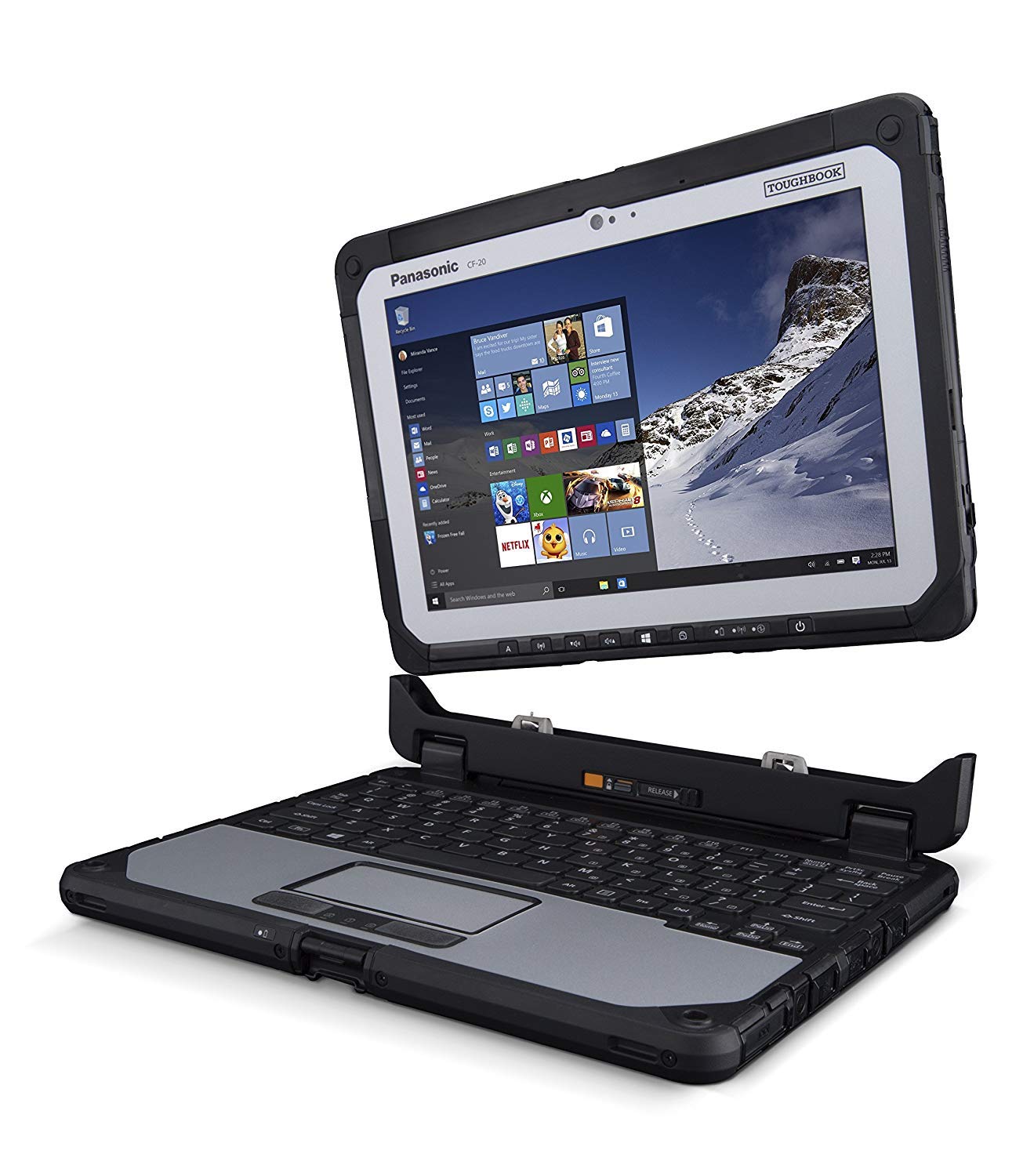 Panasonic Toughbook CF 20 Touch Screen Toughbook (Core i5 1.2 ghz, 4G LTE, 256 GB SSD, 8 GB RAM, Windows 10 Pro)