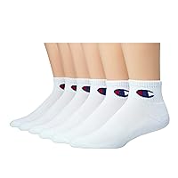 Champion Men's Double Dry Moisture Wicking Ankle Socks; 6, 8, 12 Packs Available