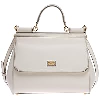 Hand Bags Dolce&Gabbana Women Leather White and Gold BB6002A100180001 White 12x21x26 cmUK