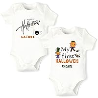 Halloween Onesie - Baby's First Halloween - Halloween Baby Clothes - Funny Unisex Baby (2-Pack of Bodies)