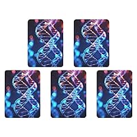 5 PCS Car Air Fresheners Hanging Air Fragrance Scented Cards DNA Genetic Helix Car Aromatherapy Tablets for Car Wardrobe Quickly Eliminate Odors Pendant Decor