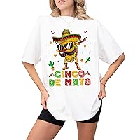 DuminApparel Cinco De Mayo for Men Women Boys Kids Mexican Fiesta Tacos T-Shirt Multi