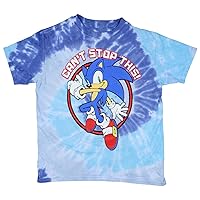 Sonic The Hedgehog Boy's Tie-Dye Sonic Can't Stop This! Supersonic T-Shirt