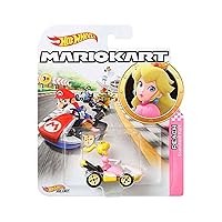 GBG28 Mario Kart 1:64 Die-Cast Peach with Standard Kart Vehicle