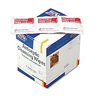 First Aid Only H307 Antiseptic Cleansing Wipes 50/Box