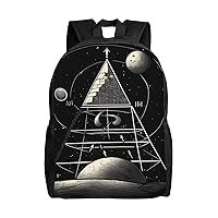 Pyramid Mathematics Laptop Backpack Water Resistant Travel Backpack Business Work Bag Computer Bag For Women Men