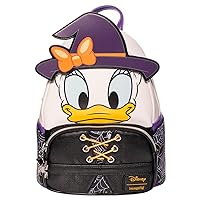 Loungefly Women's Disney Daisy Duck Halloween Witch Double Strap Shoulder Bag Purse - Entertainment Earth Exclusive