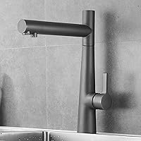 Faucets,3 Way Kitchen Tap Swivel Brass Multifunction Kitchen Sink Tap/Grey