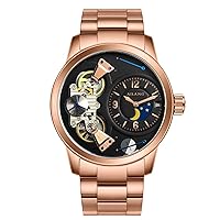 AILANG Stainless Steel Luxury Men's Tourbillon Calendar Mechanical Wrist Watch