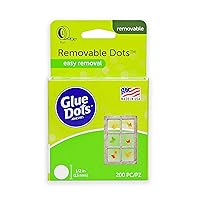 Glue Dots, Removable Dots, Double-Sided, 1/2