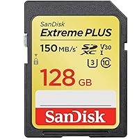 SanDisk Extreme Plus 128GB SDXC UHS-I/V30/U3/Class 10 Card (SDSDXW5-128G-ANCIN)
