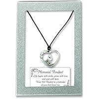 Cathedral Art (Abbey & CA Gift Heart Shape Pendant with Crystal Tear on 18-Inch Chain, One Size, Multi