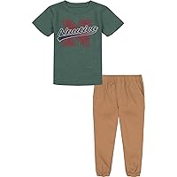 Nautica baby-boys 2 Piece Tee/Woven Pant SetKids Sets