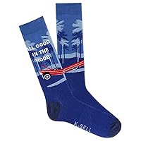 K. Bell Socks Men's Fun Sports & Outdoors Crew Socks-1 Pairs-Cool & Funny Novelty Gifts