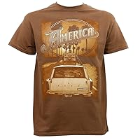 America - Mens Ventura Highway T-Shirt in Brown