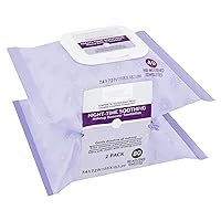 Equate Beauty Night-Time Soothing Makeup Remover Wipes, 40 count, 2 Pack