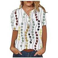Womens Vintage Tshirts Cowl Neck Oversized Exotic Tunic Shirt Printed Pull On Dressy Shirt Peplum Tops
