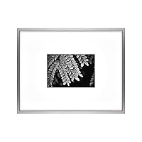 MCS Master & Co. Foundry Metal Gallery Wall Frame, Dark Silver, 11 x 14 in matted to 5 x 7 in