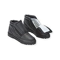 Collections Etc Snow Boots with Ice Grippers - Wide Width