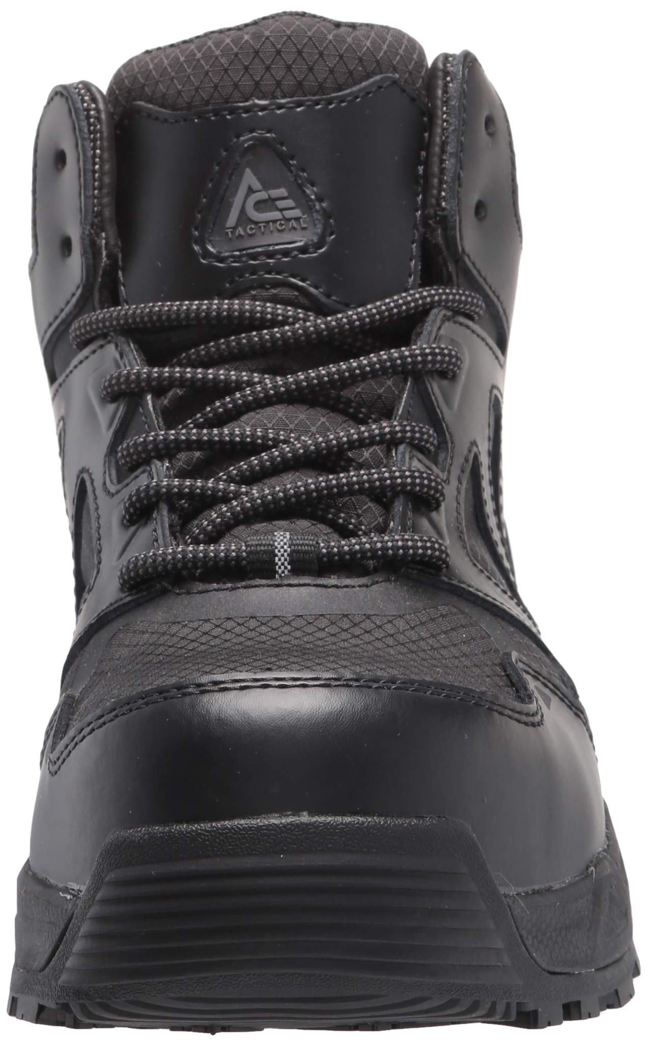 Shoes for Crews Defender Mid, Men's, Women's, Unisex Soft Toe (ST) and Nano Composite Toe (NCT) Work Shoes, Slip Resistant, Water Resistant, Black