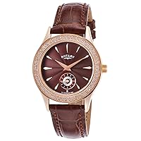 Rotary Women's LS02907-16 Brown Leather Watch